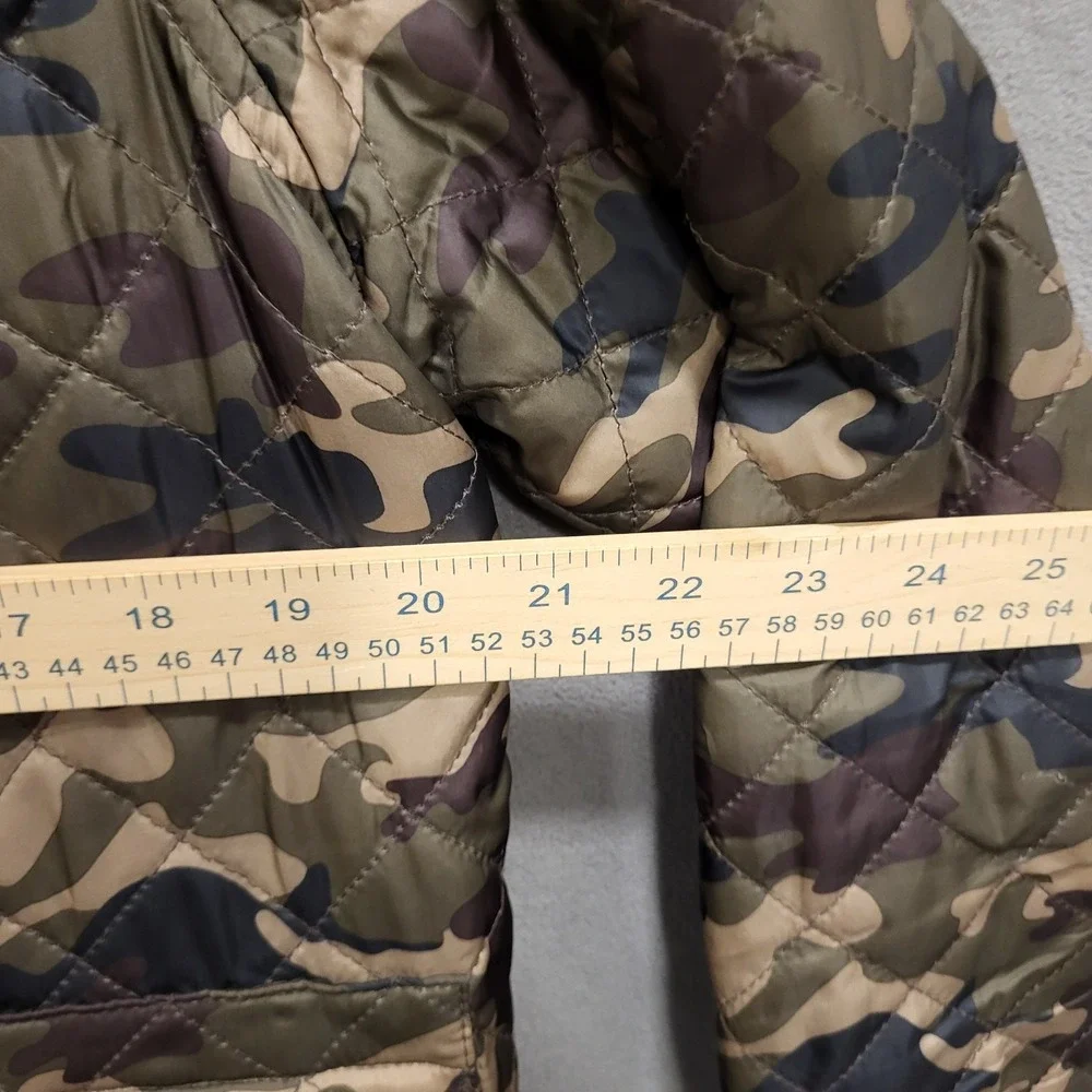 Parish Nation Camouflage Quilted Full-Zip Bomber Jacket Men's Size Small Warm‎